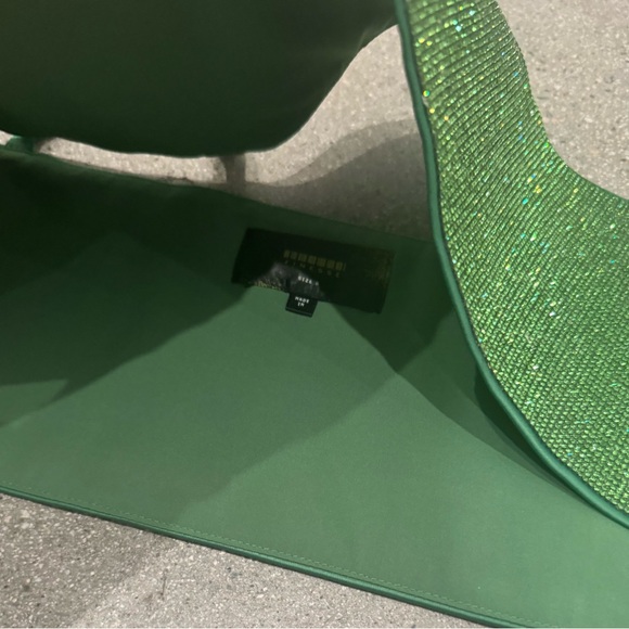 Finesse Green Crystal Bra Top Peridot Small Nué Studio Style Boxy Bralette Crop - Picture 6 of 6